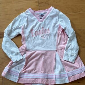 NFL Eagles Pink and White Girls' Dress 4/5